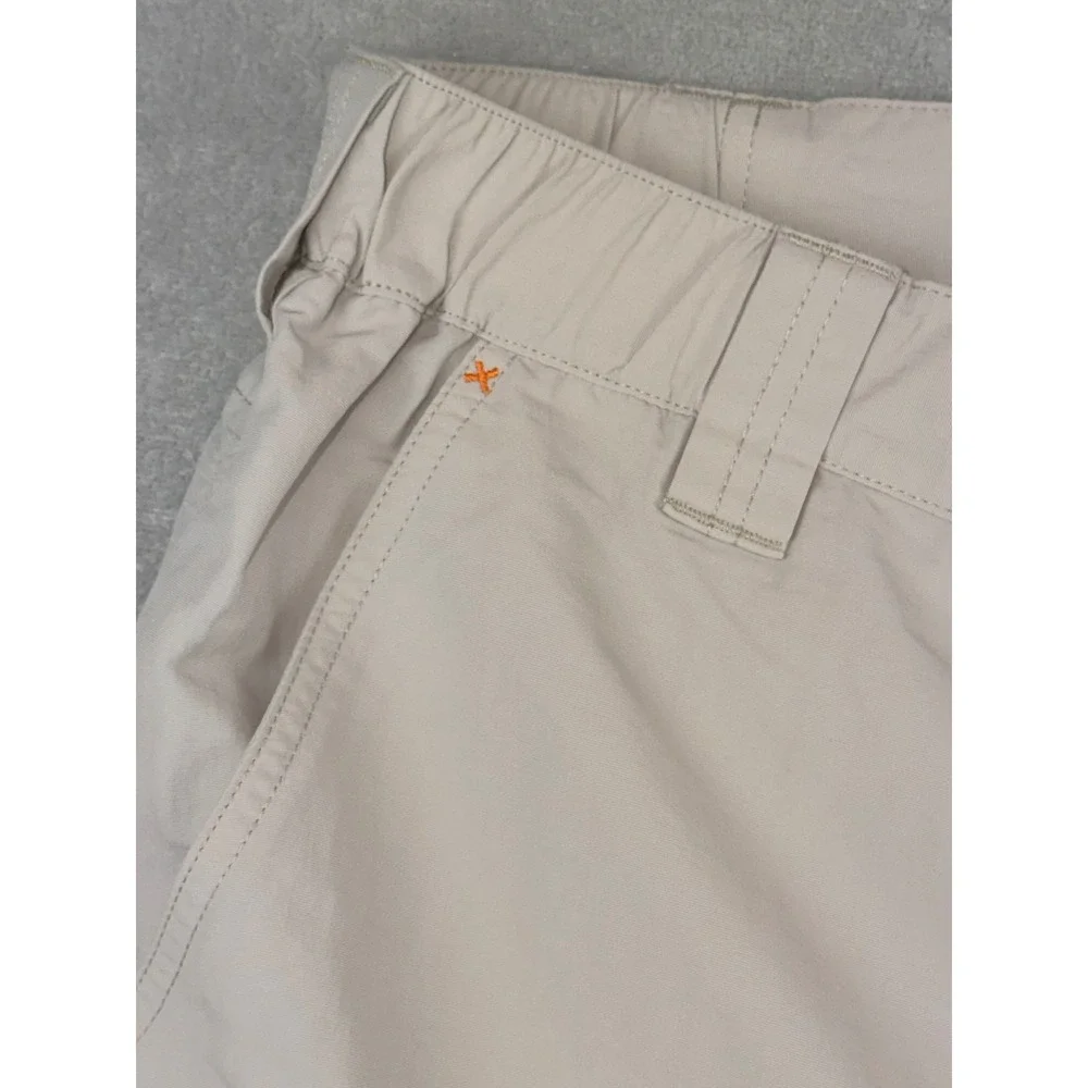 Orvis Mens Nylon Hiking Shorts Size 42 XL Stone Beige Cargo Fishing Outdoor